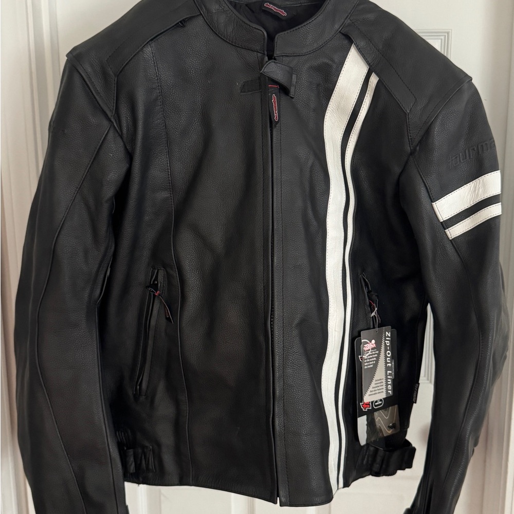 Men's Black and White Bomber Jacket
